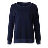 Fashion Round-neck Button Sweatshirt-3color