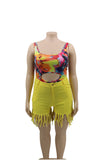 Solid Color Summer Shorts XL-5XL