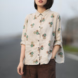 New Loose Embroidery Literary Cardigan Blouses