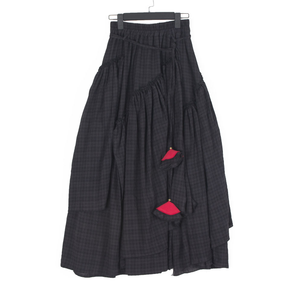 Fashion Cotton Plaid Summer Skirt