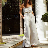 Fashion Sling Casual One-Piece Wide-Leg Pants