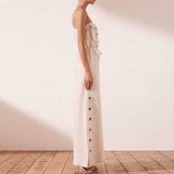 Fashion Sling Casual One-Piece Wide-Leg Pants