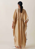 Cotton Linen Loose Embroidered Maxi Dress