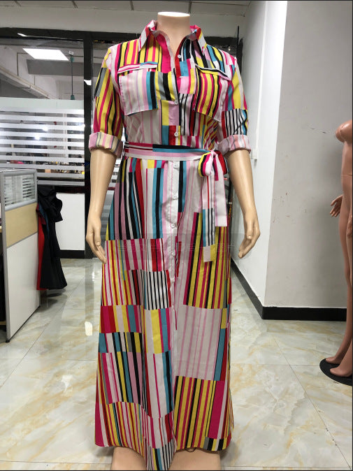 Plus Size Printed Maxi Dress XL-5XL