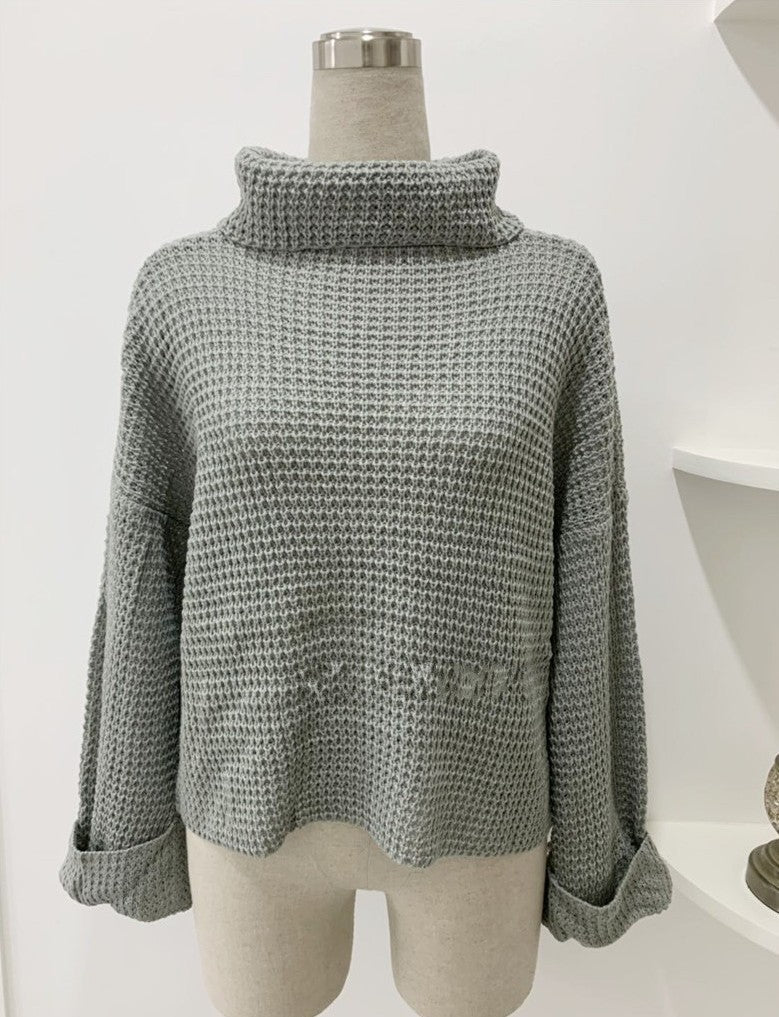 Fashion Pullover High Neck Winter Sweater