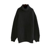 Oversize High Neck Pullover Thick Long-Sleeved Long-sleeved Sweater