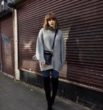 Oversize High Neck Pullover Thick Long-Sleeved Long-sleeved Sweater