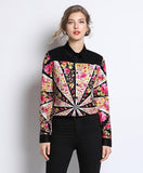 Fashionable Floral  Printed Shirt Blouses