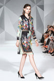 Fashion Lapel Floral Print Shirt + Mid-length Skirt