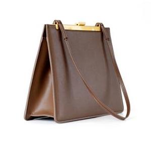 Leather Large Capacity Tote Bag - Caramel