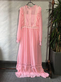 Plus Size Lace Long Sleeve Maxi Dress XL-3XL