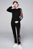 Heavy Embroidery Round Neck Suit