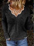 V-neck knitted fashion pullover sweater-10 colors