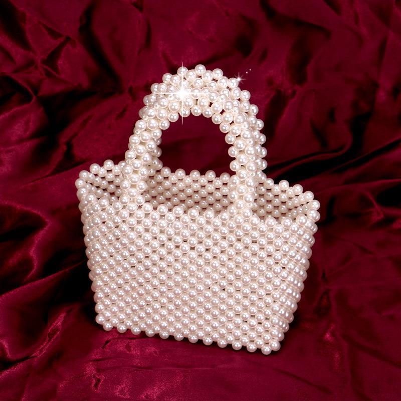 New Pearl Bag Fashion Handbag Woven Bag