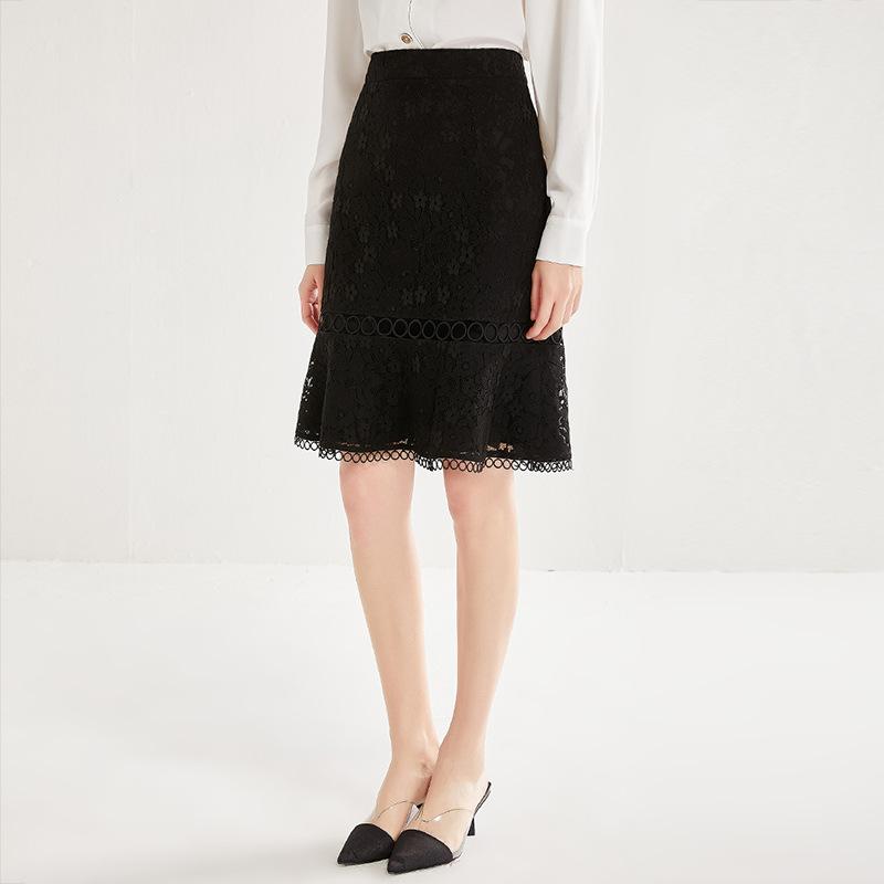 Fashion Blak Lace Skirt