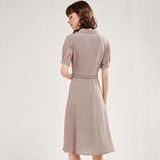 New Sweet Short Sleeve Midi Dress