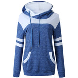 Stitching Pocket Two-tone Hooded -3color