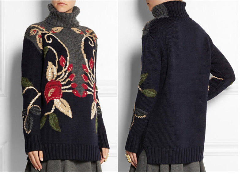 Fashion Pullover Turtleneck Sweater