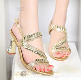 Gytha Diamond Sandals-Gold