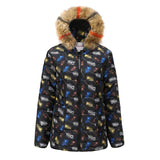 Feather Fur Collar Down Jacket-5color