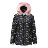 Feather Fur Collar Down Jacket-5color