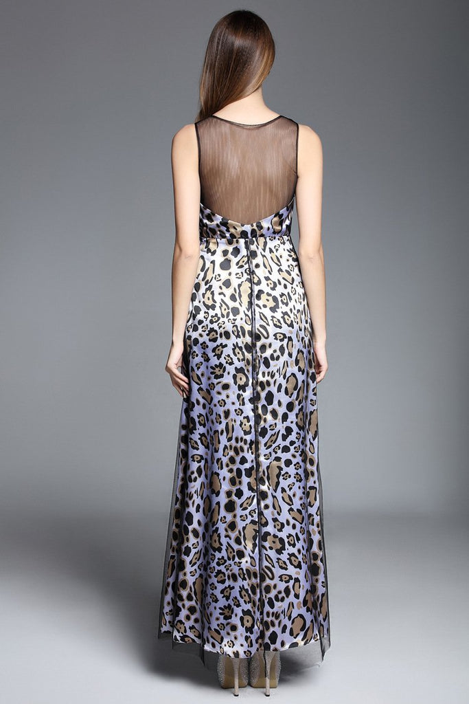 Aba Leopard Evening Dress