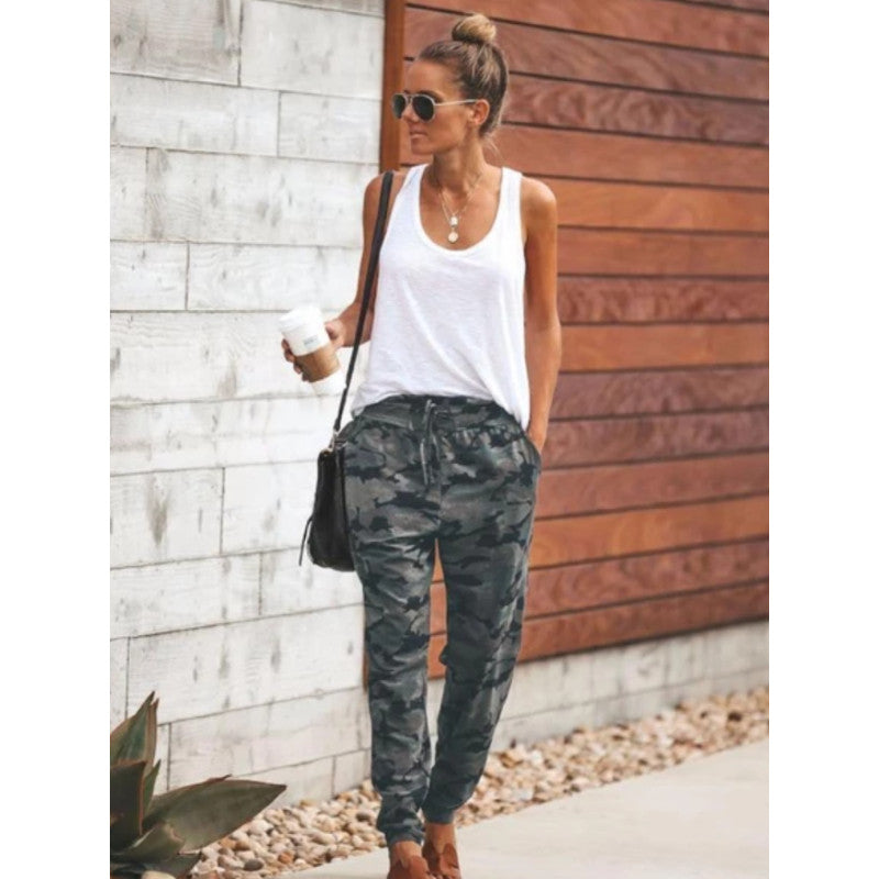 Sexy Slim Camouflage Printed Casual Pants