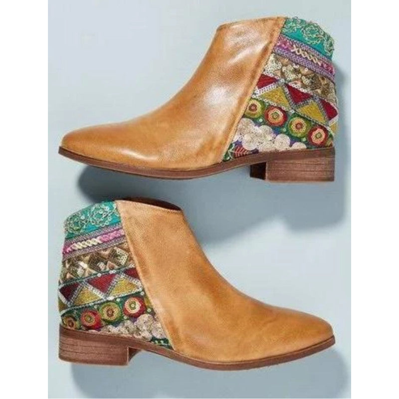 Bohemia Vintage Chunky Boots
