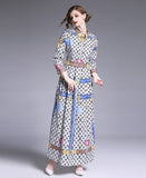 Chic Royal Court Long Sleeve Maxi Dress Coco