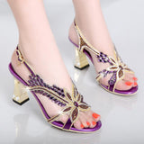 Glory Diamond Sandals-Purple