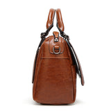 Fashion Oil Wax Leather Shoulder Bag