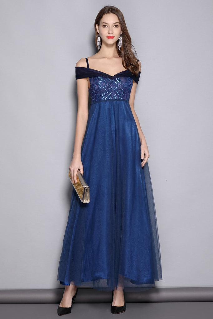 Aba Blue Evening Dress