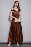 Aba Embroidery Evening Dress