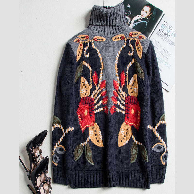 Fashion Pullover Turtleneck Sweater