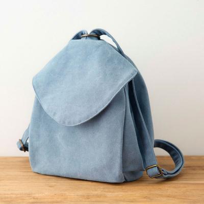 Women Casual Canvas Literature Zipper Backpack