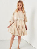 Cotton&Linen Lace Bohemian Mini Dress
