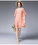 Fashion Plus Size Short Sleeve Mini Dress