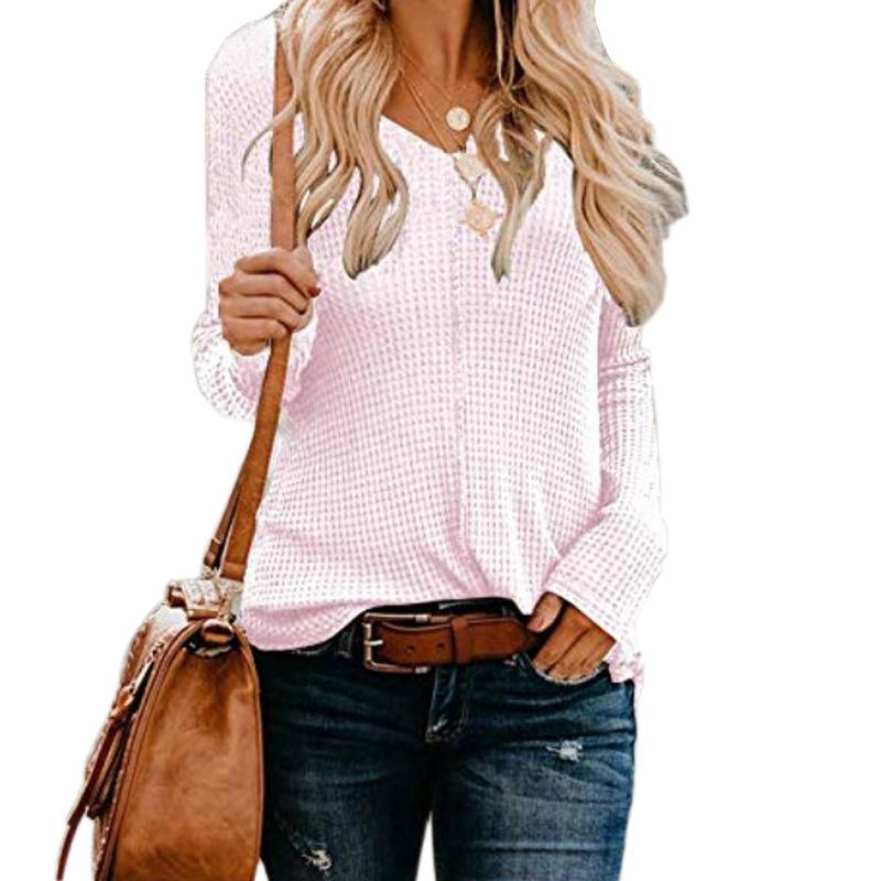 V-neck Hollow Thin Casual Sweater-4color