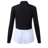 Splicing Long-sleeved Blouse Sweater-2color