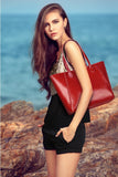 Fashion Retro Shoulder Bag Oil Wax Leather Handbag Bag
