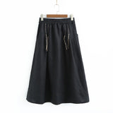 New Design Cotton Linen Summer Skirt