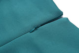 Three-dimensional Patch Pocket Zipper Stitching Mid-sleeve Dress M-2XL