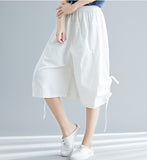Cropped Trousers Loose Women Pants