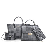 Fashion Sequin Stripe Mother And Child Bag (Five-Piece Set)