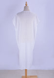 Mid-Calf Short Sleeve V-Neck Pullover Casual Dress