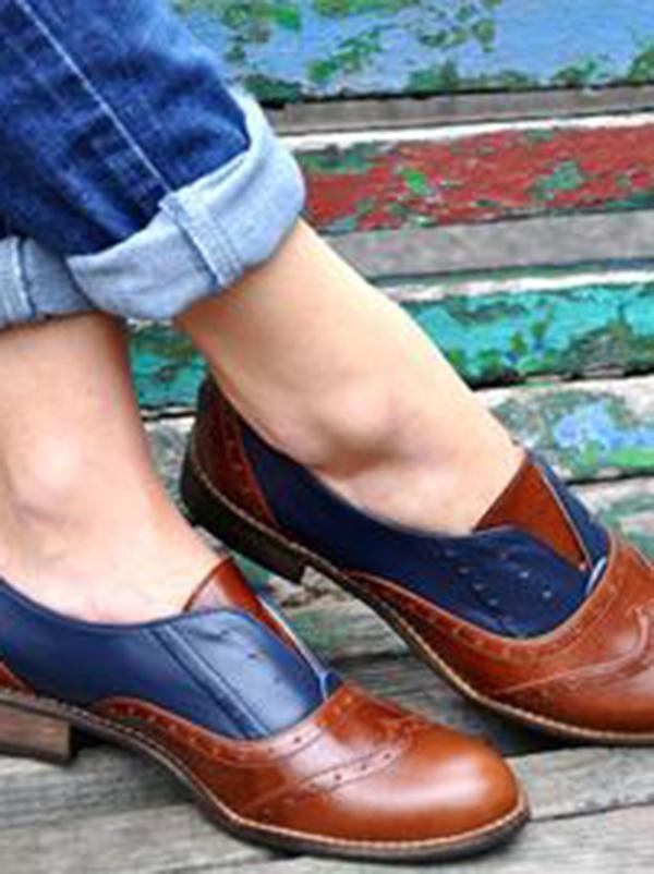 Low Top British Style Loafers Flats