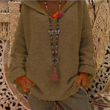 Casual Knitting Hooded Sweater