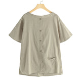 Casual Cotton Short Sleeve Shirt