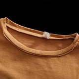 Summer Cotton Vintage Patchwork Short Sleeve T-shirt