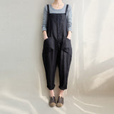 Cotton Linen Overall Jumpsuits